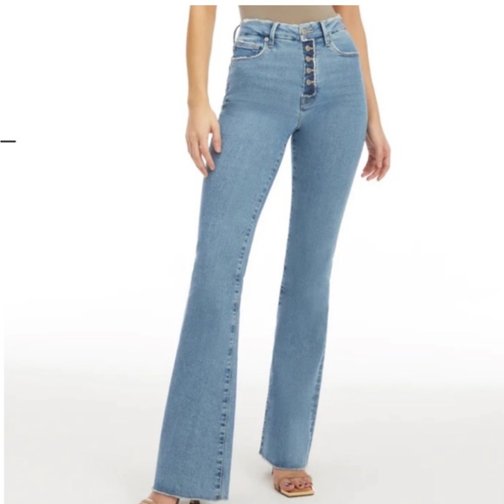 NWT Good American Good Legs Flare 6/28